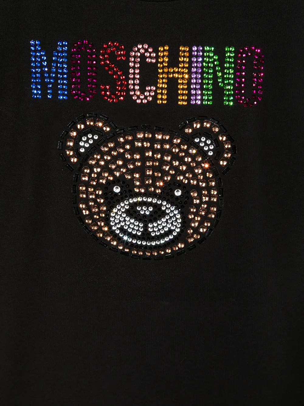 фото Moschino kids футболка с заклепками