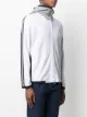 Brunello Cucinelli stripe side zip-up hoodie