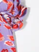 Elisabetta Franchi La Mia Bambina vestido con volantes y labios estampados