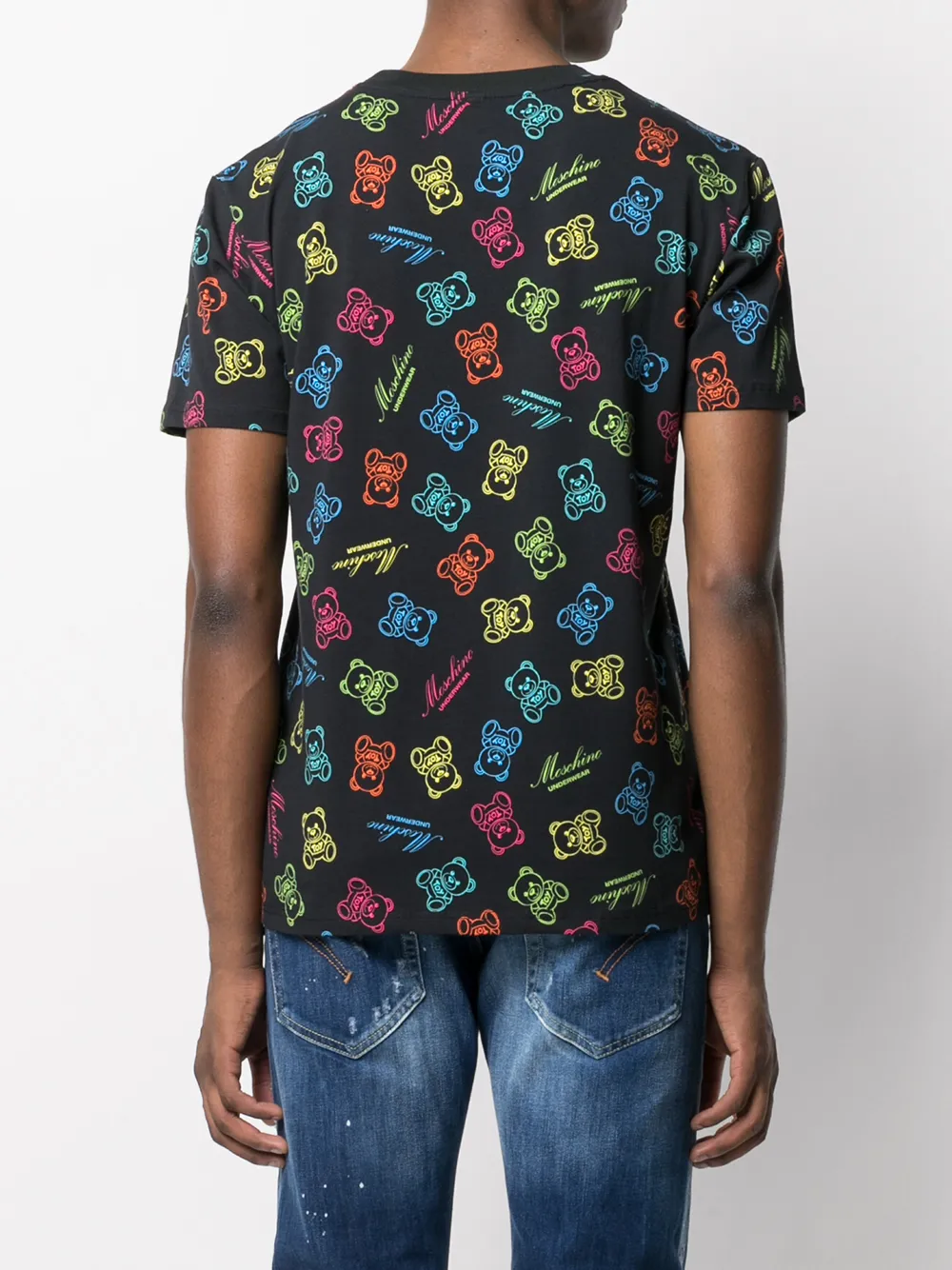 фото Moschino футболка с короткими рукавами и логотипом