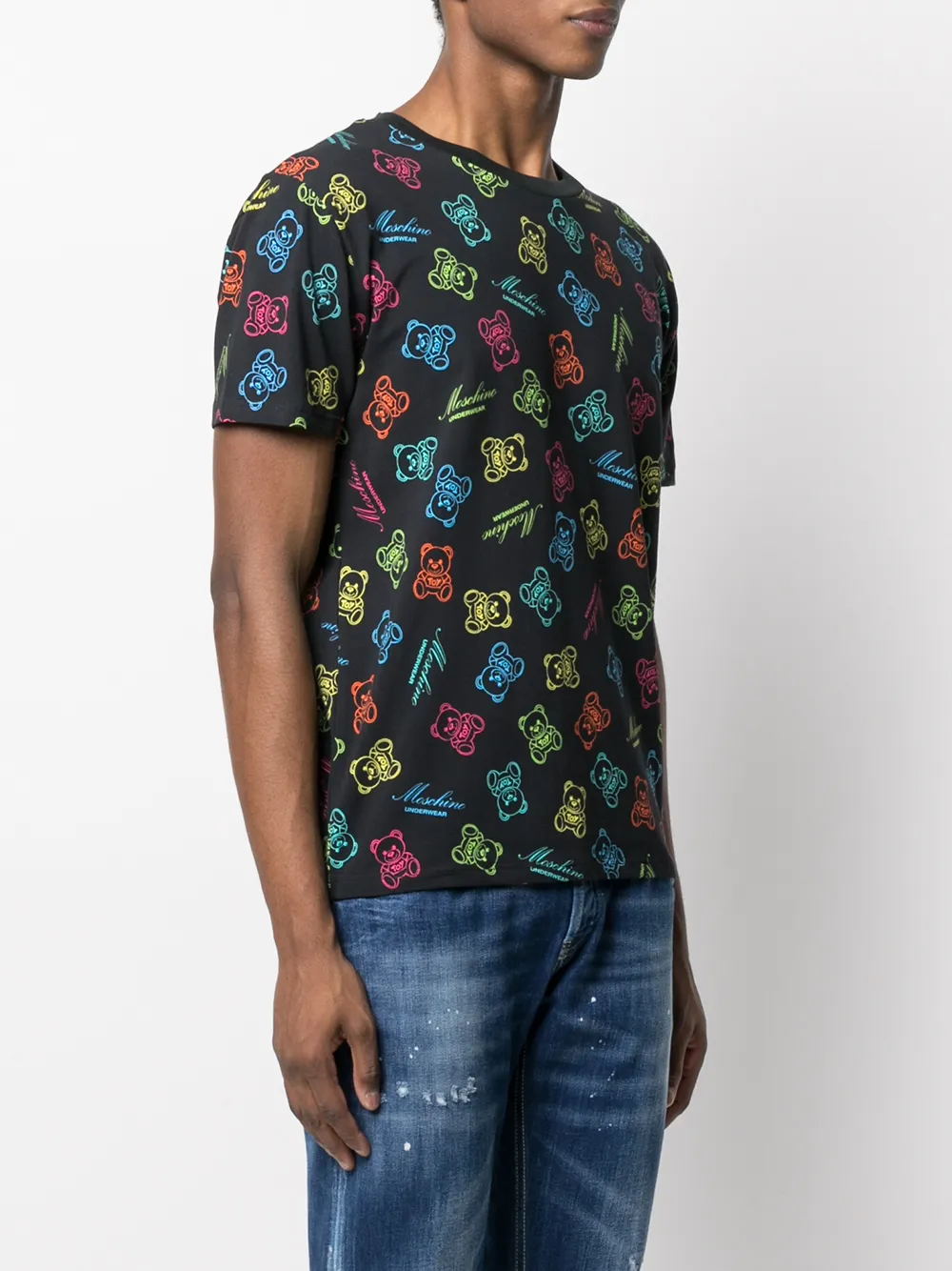 фото Moschino футболка с короткими рукавами и логотипом