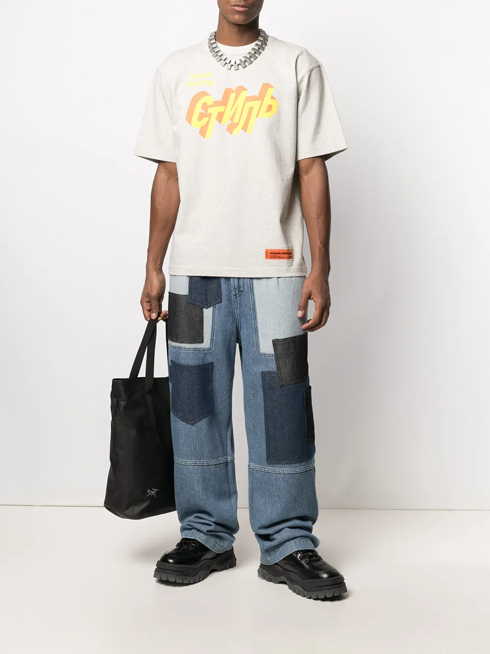 фото Heron preston футболка с логотипом