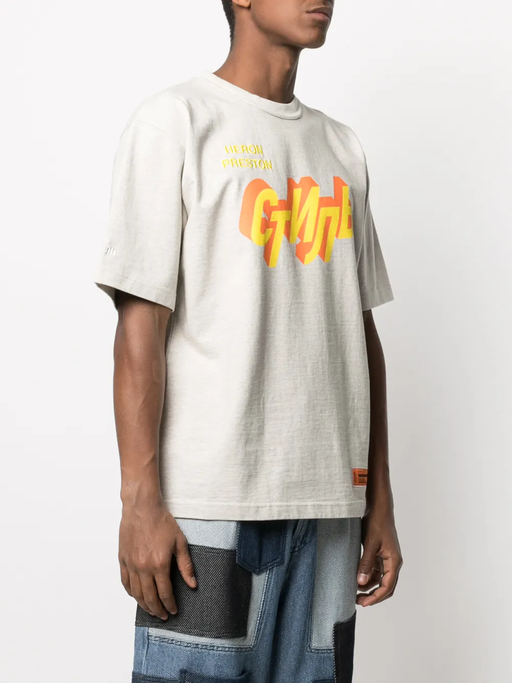 фото Heron preston футболка с логотипом