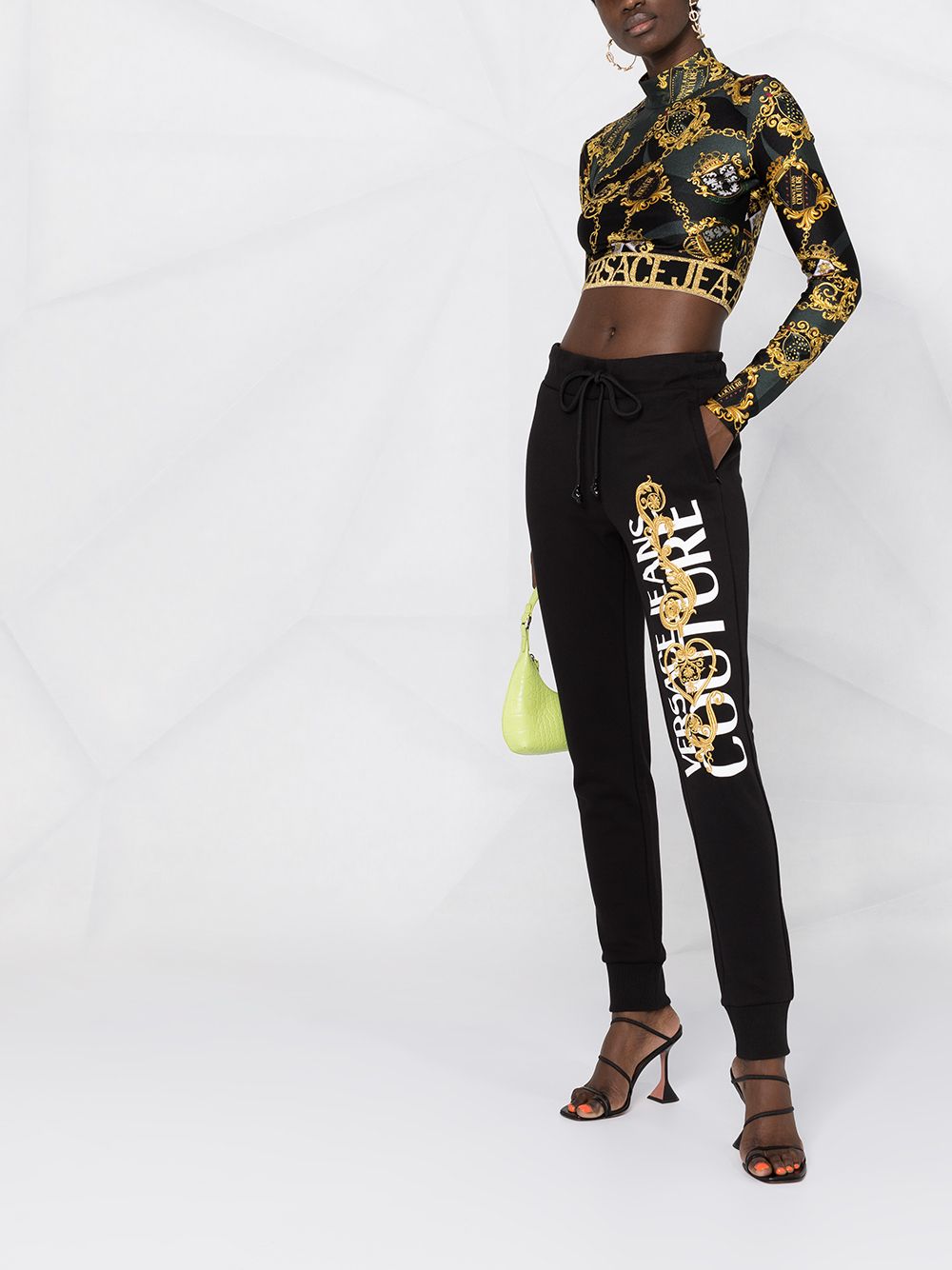 фото Versace jeans couture спортивные брюки с логотипом