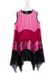 Image 1 of MSGM Kids pleated asymmetric hem dress