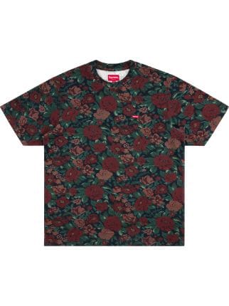 Supreme Small Box floral-motif T-shirt - Farfetch