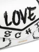 Love Moschino graffiti print faux leather tote bag
