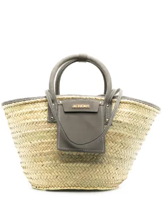 jacquemus le panier soleil straw tote