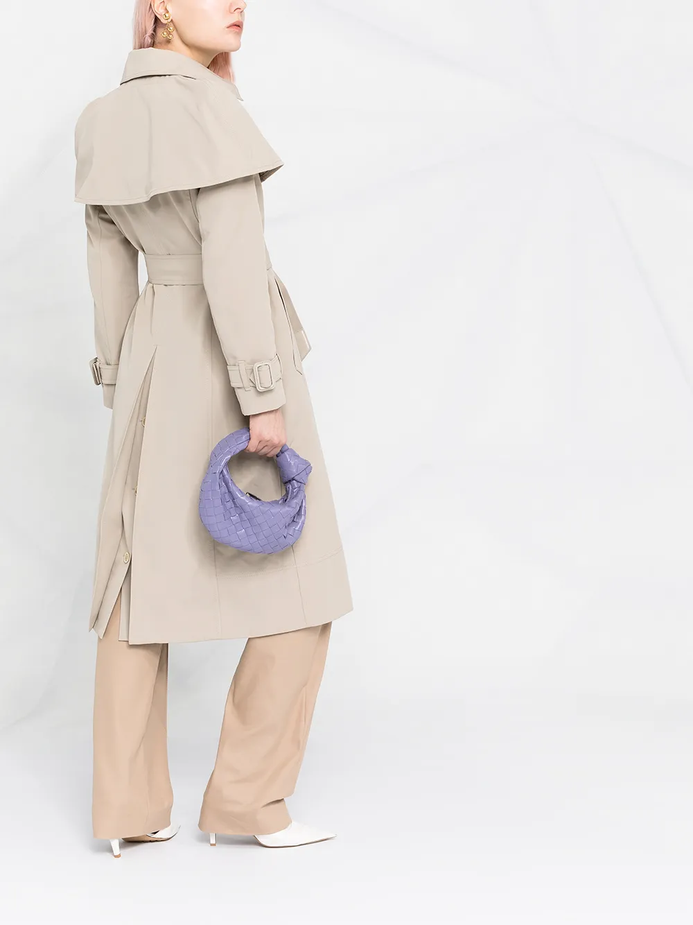 Ferragamo Trenchcoat met ceintuur Beige