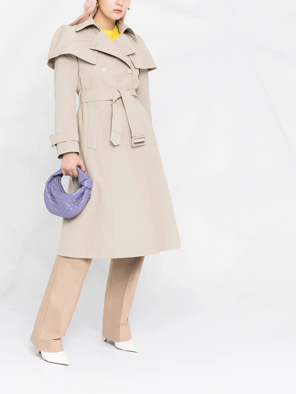 Ferragamo Trenchcoat met ceintuur Beige