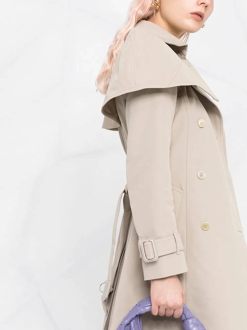 Ferragamo Trenchcoat met ceintuur Beige