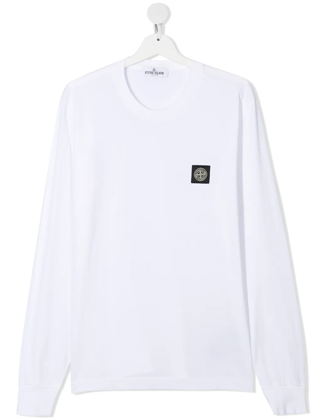 фото Stone island junior топ с нашивкой-логотипом
