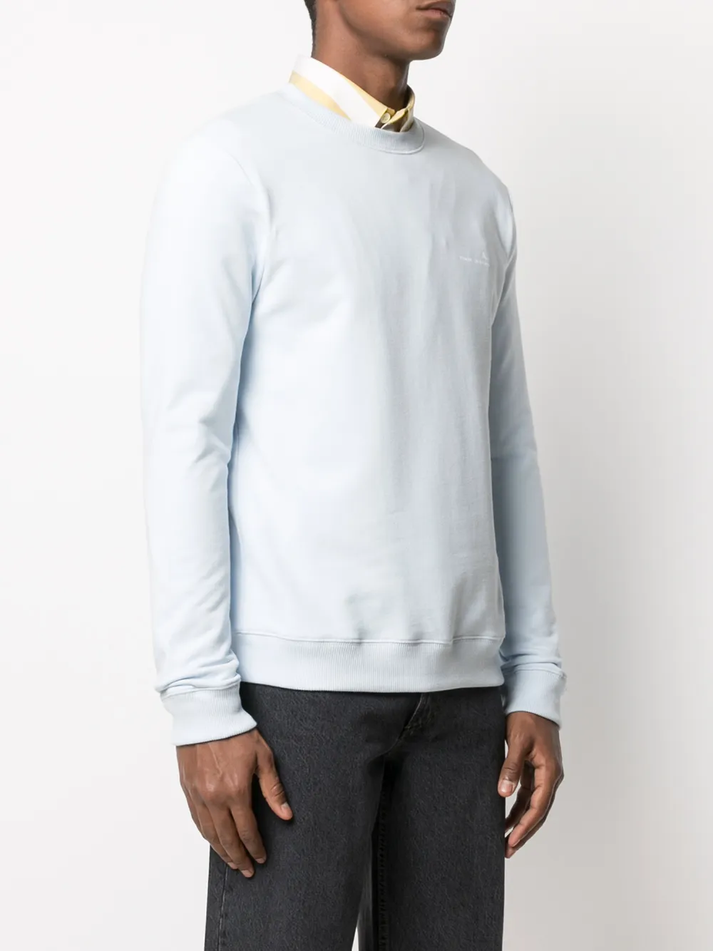 A.P.C. Sweater met logoprint Blauw
