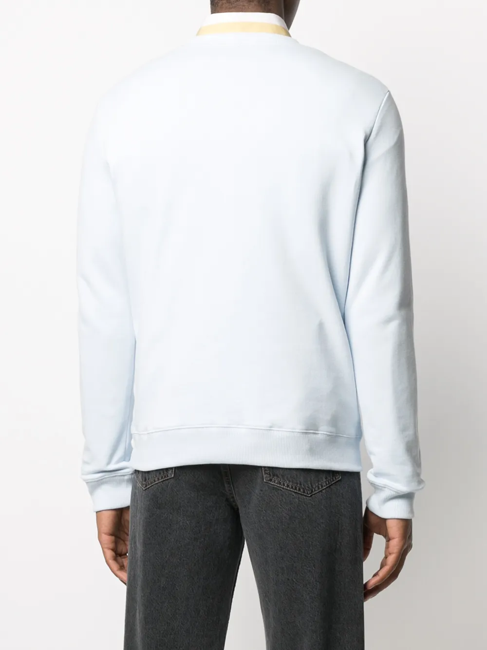 A.P.C. Sweater met logoprint Blauw