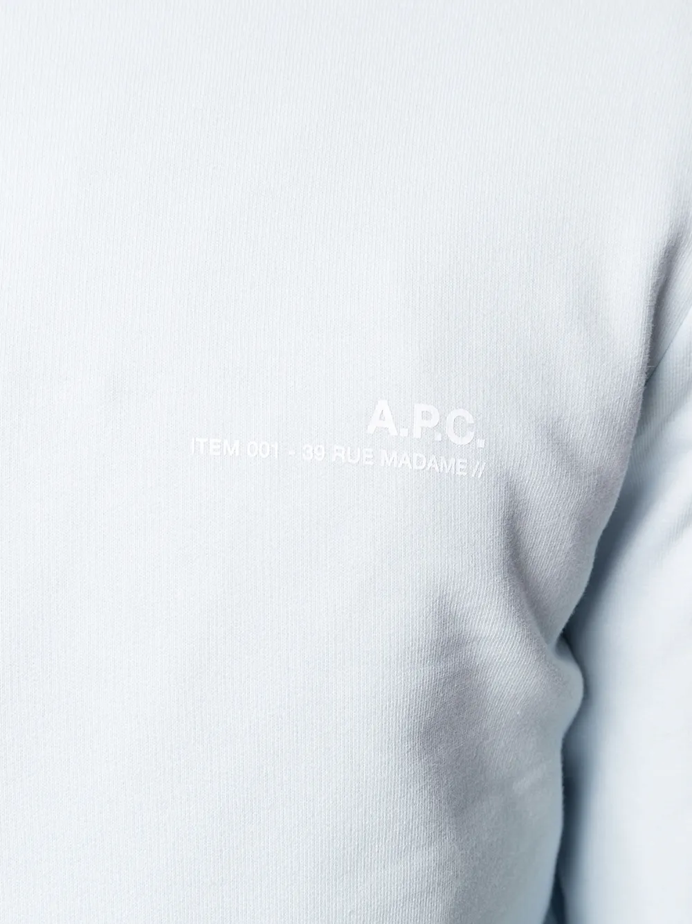 A.P.C. Sweater met logoprint Blauw