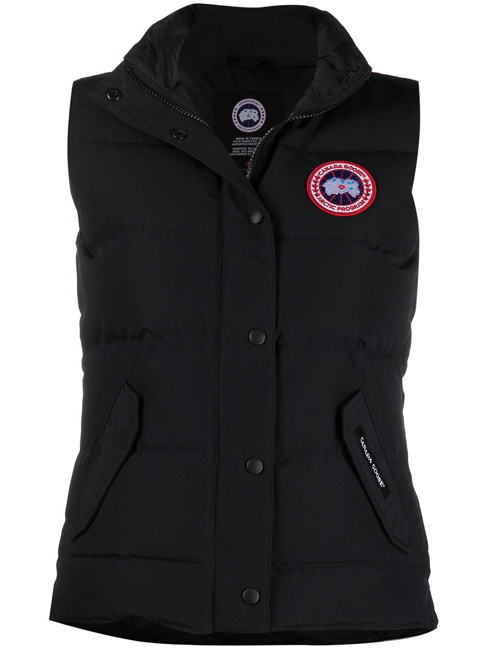 фото Canada goose пуховик с нашивкой-логотипом