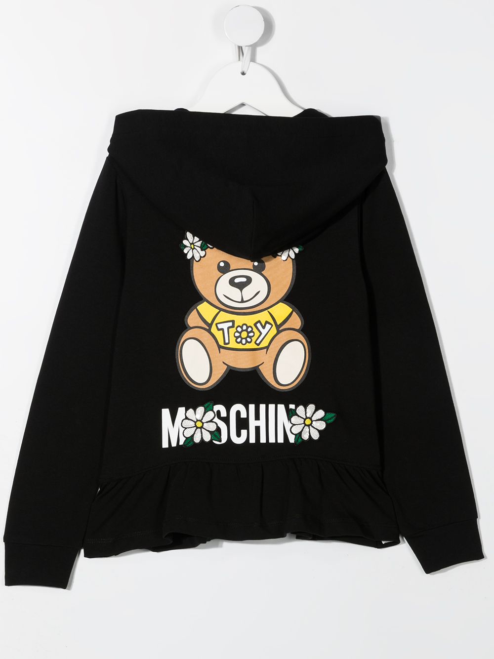 фото Moschino kids худи на молнии с принтом teddy bear