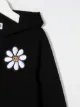 Moschino Kids floral-teddy print zipped hoodie