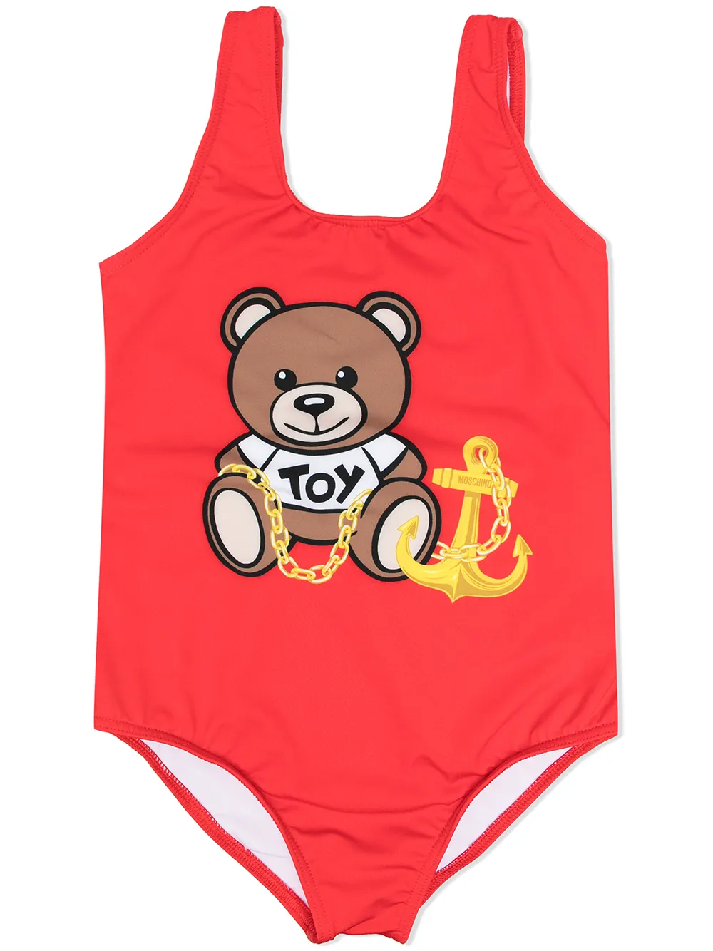 фото Moschino kids слитный купальник с принтом teddy bear