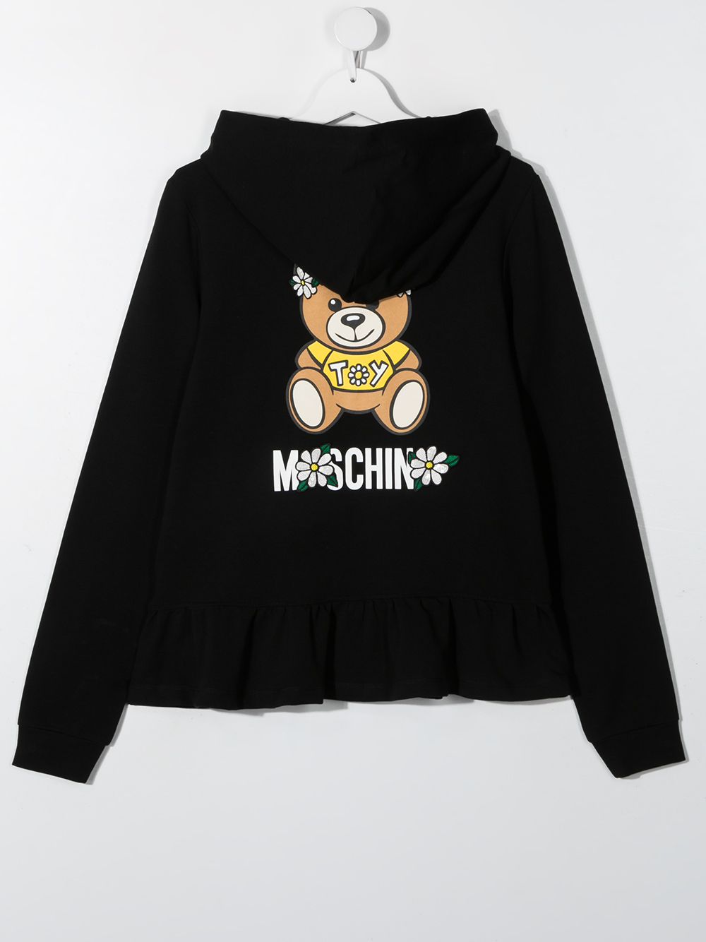 фото Moschino kids худи на молнии с принтом teddy bear