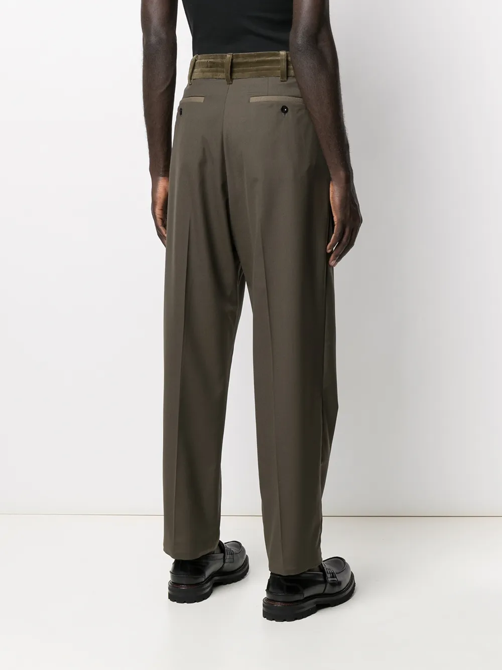 фото Sacai зауженные брюки с кулиской