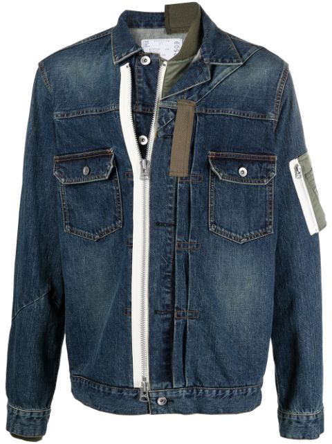 Sacai multi-panel Denim Jacket - Farfetch