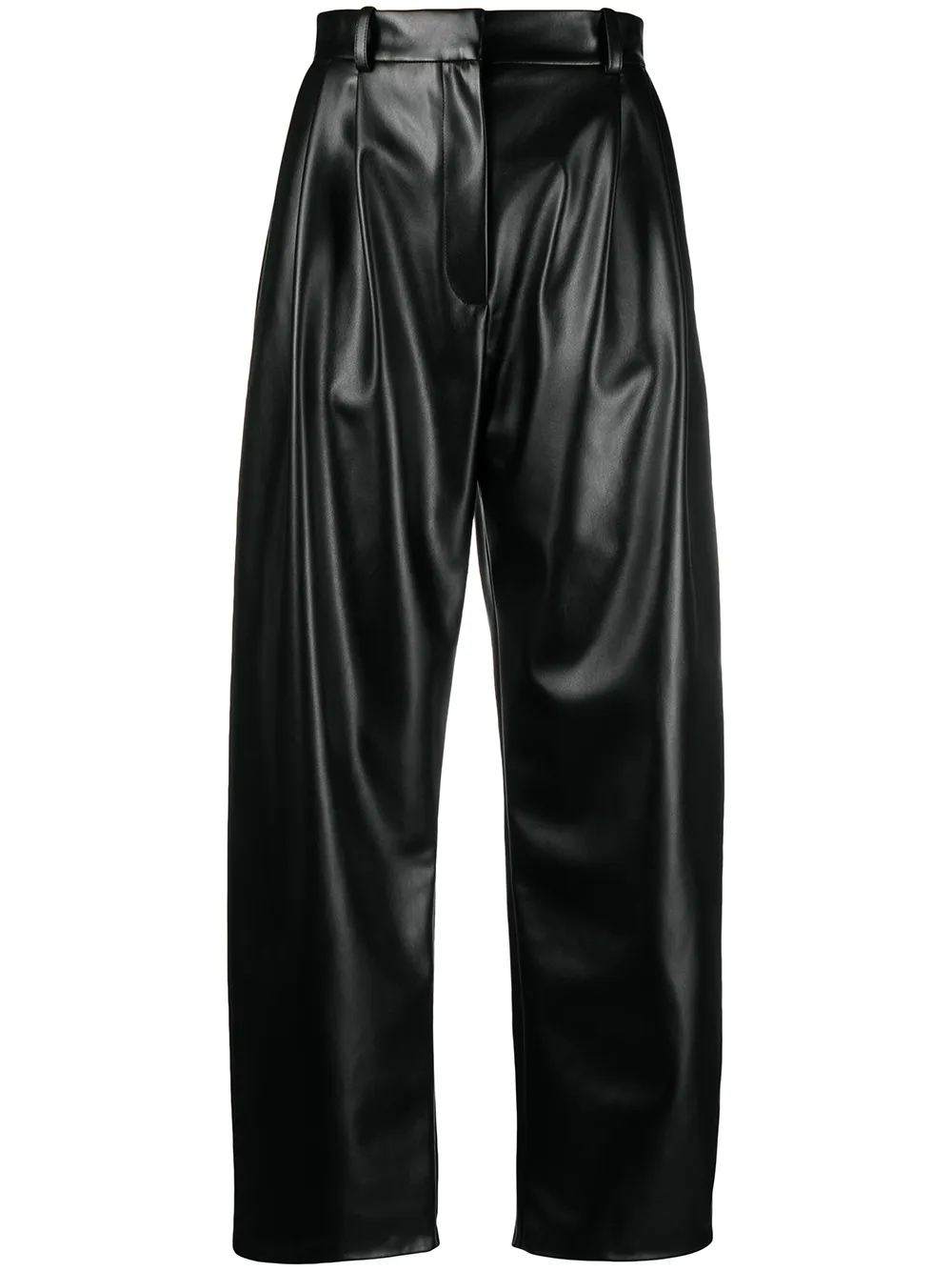 A.W.A.K.E. Mode Faux Leather Wide Leg Trousers - Farfetch