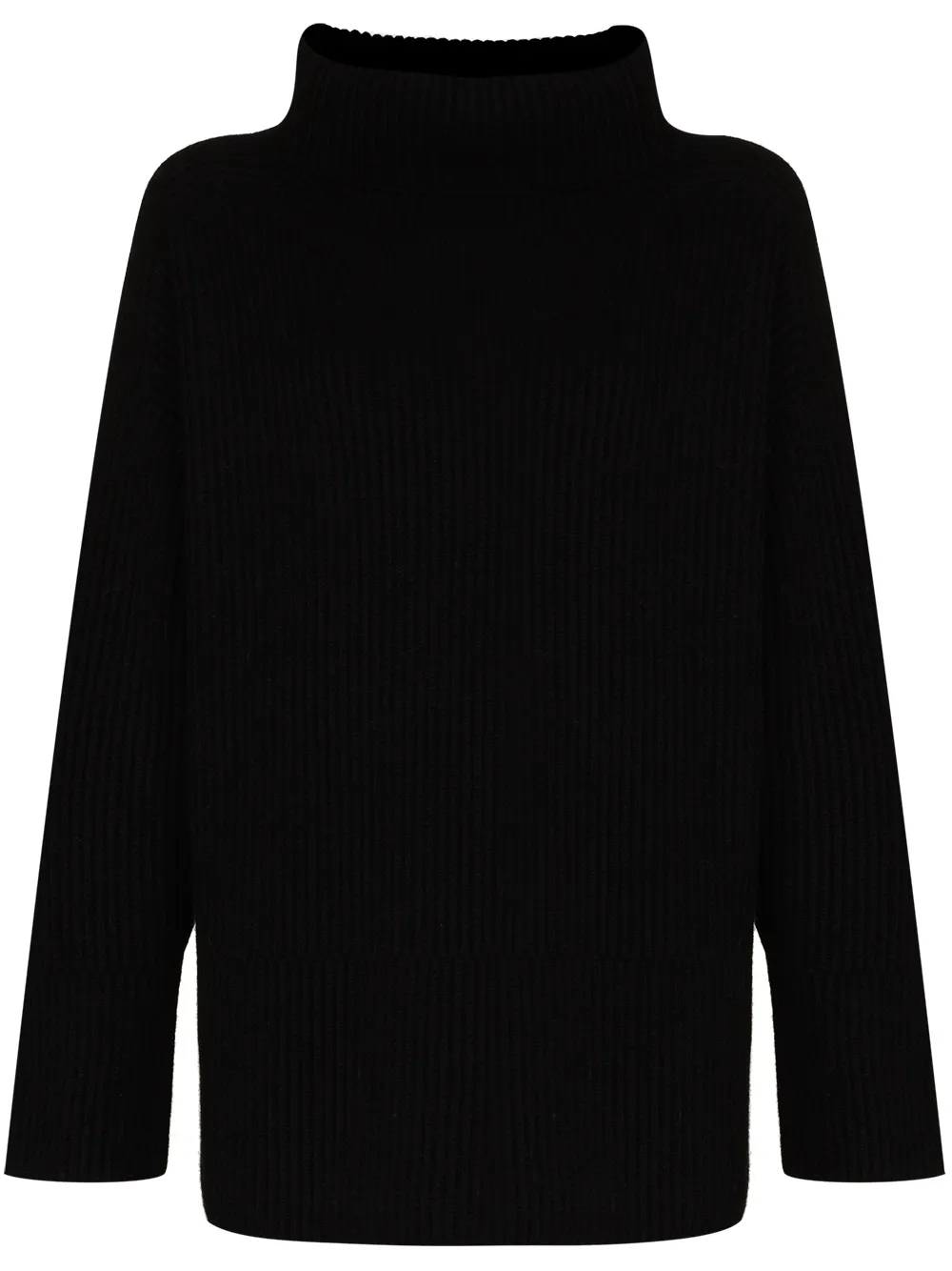 

JOSEPH turtleneck ribbed merino wool jumper - Black