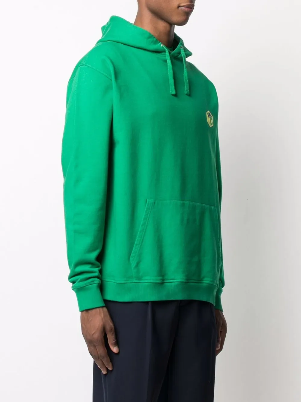 YMC Hoodie met logoprint Groen