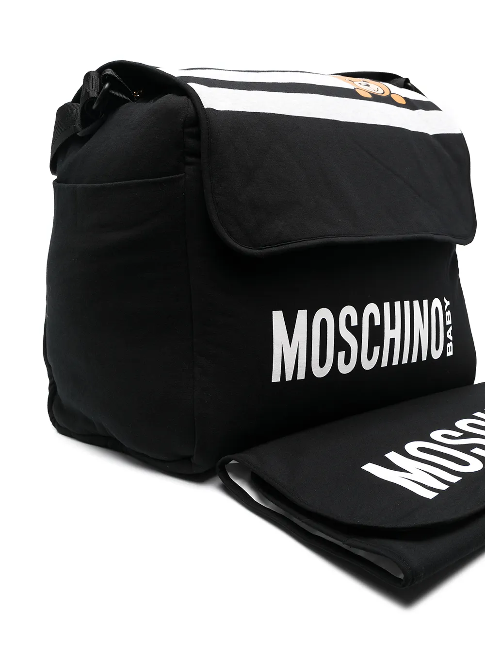 фото Moschino kids пеленальная сумка с логотипом