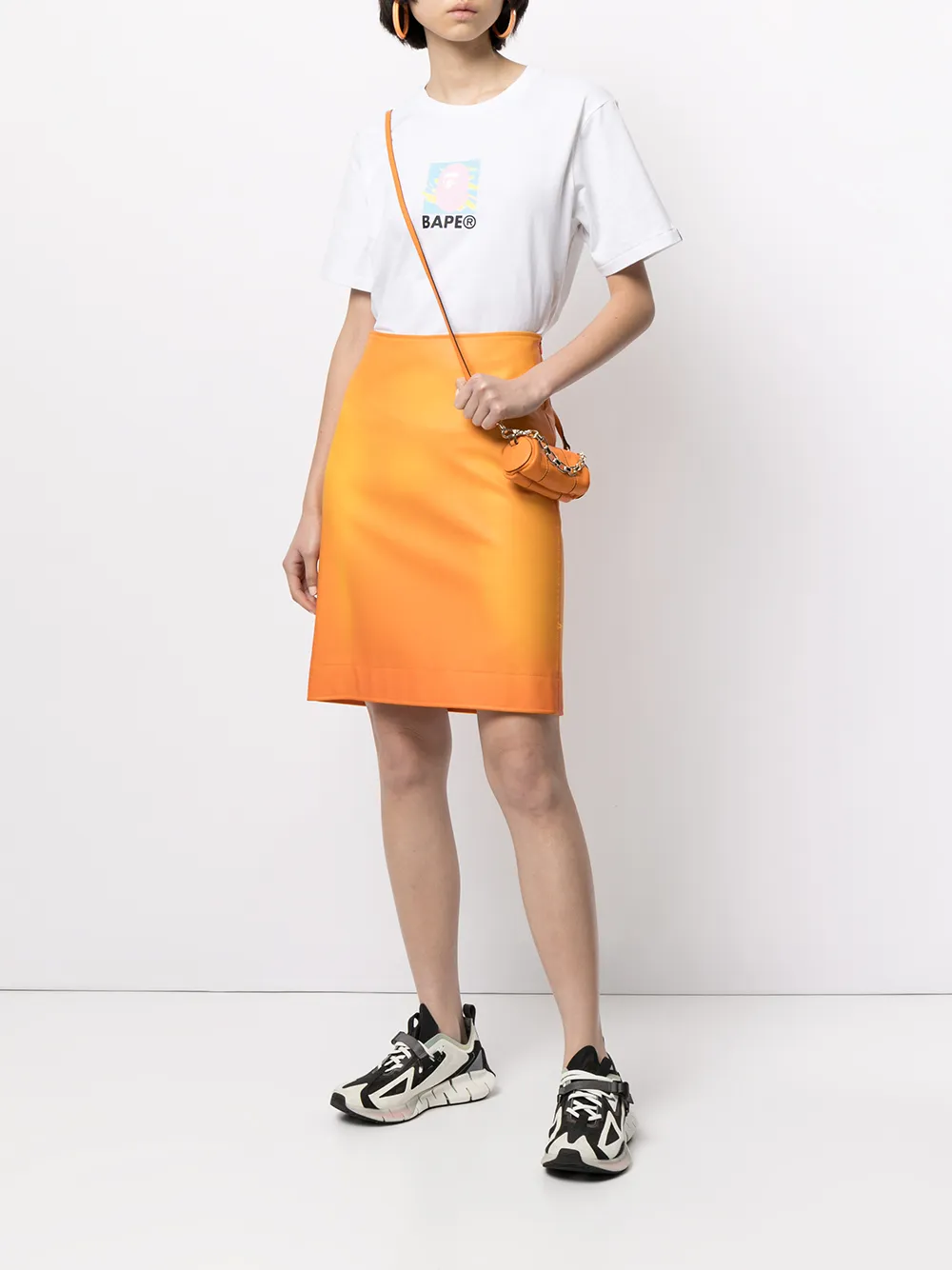 фото A bathing ape® футболка с графичным принтом