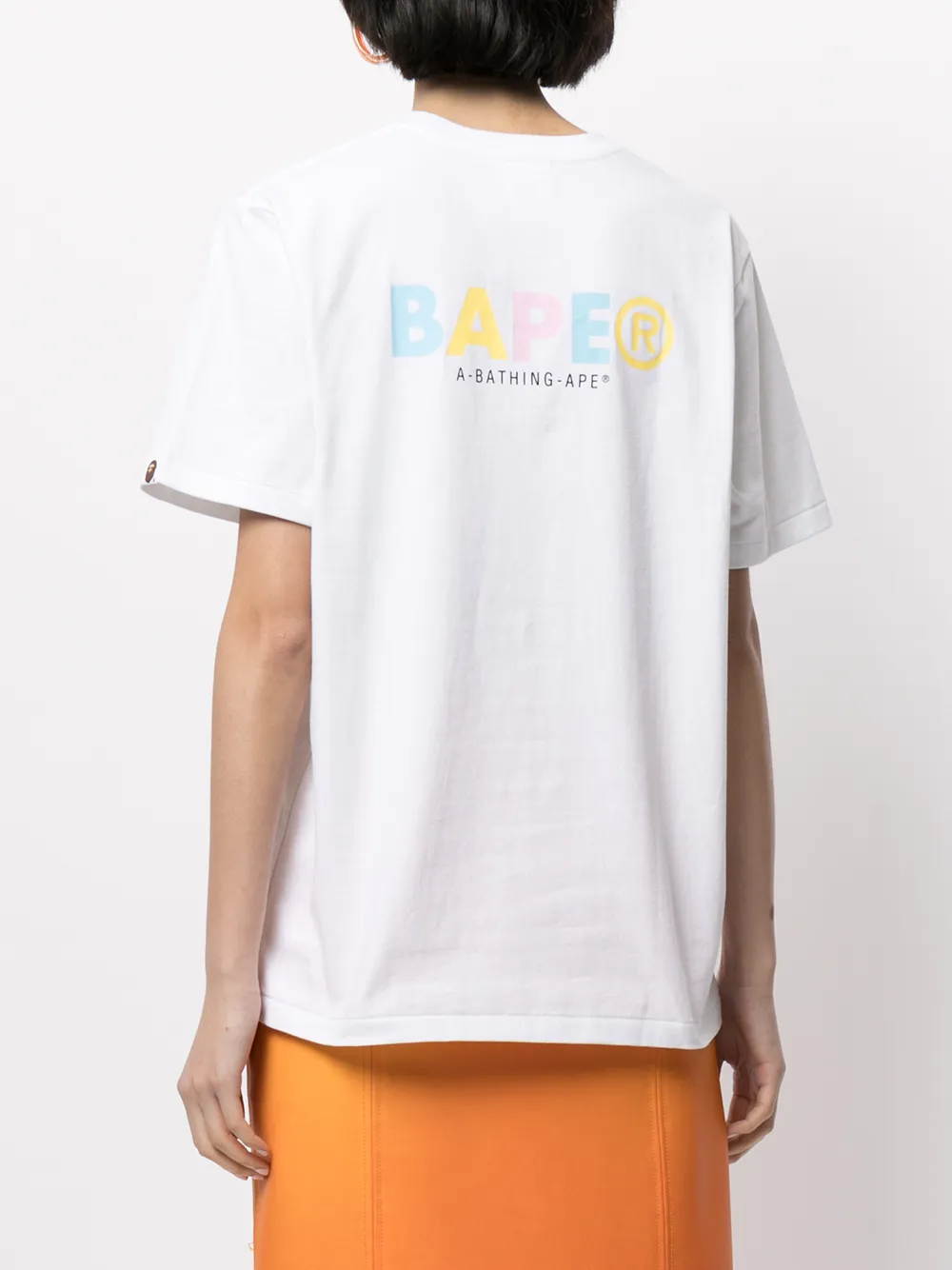 фото A bathing ape® футболка с графичным принтом