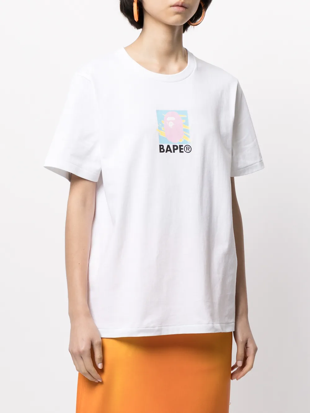 фото A bathing ape® футболка с графичным принтом