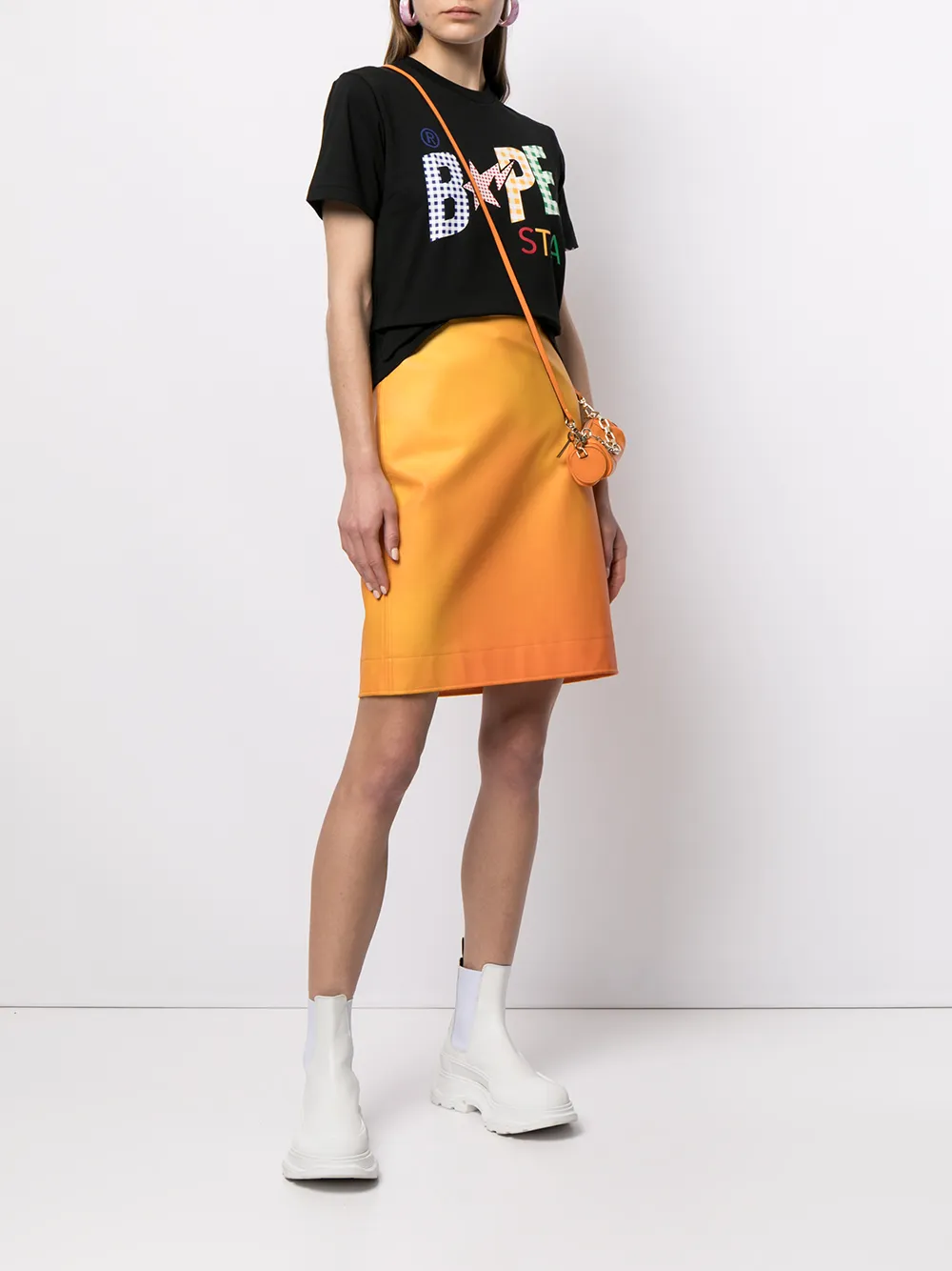 фото A bathing ape® футболка с надписью