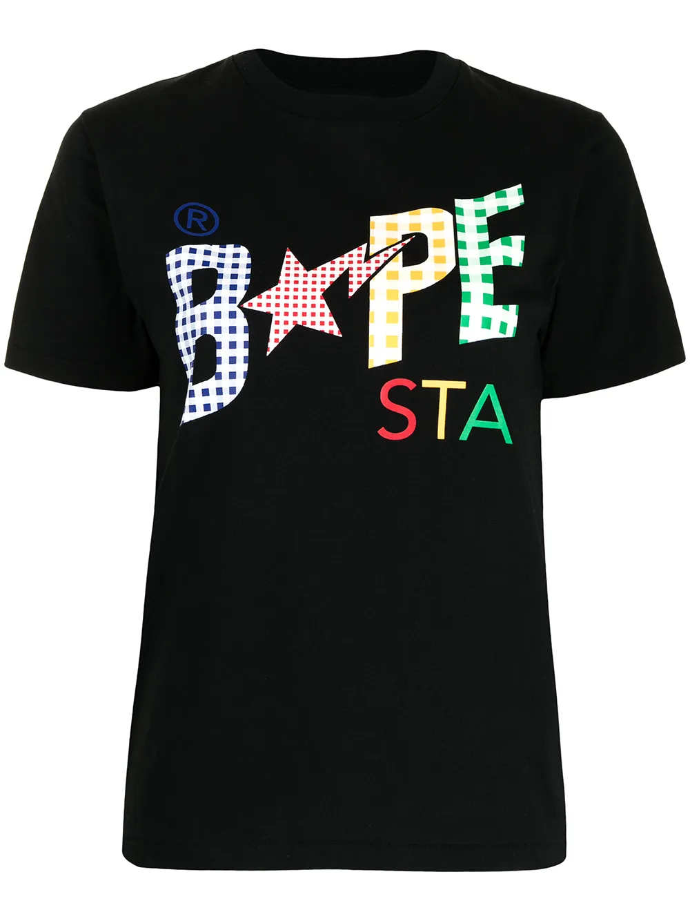 A Bathing Ape Slogan Print T-shirt In Black