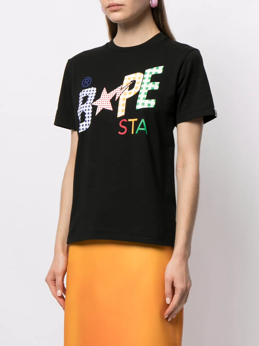 фото A bathing ape® футболка с надписью