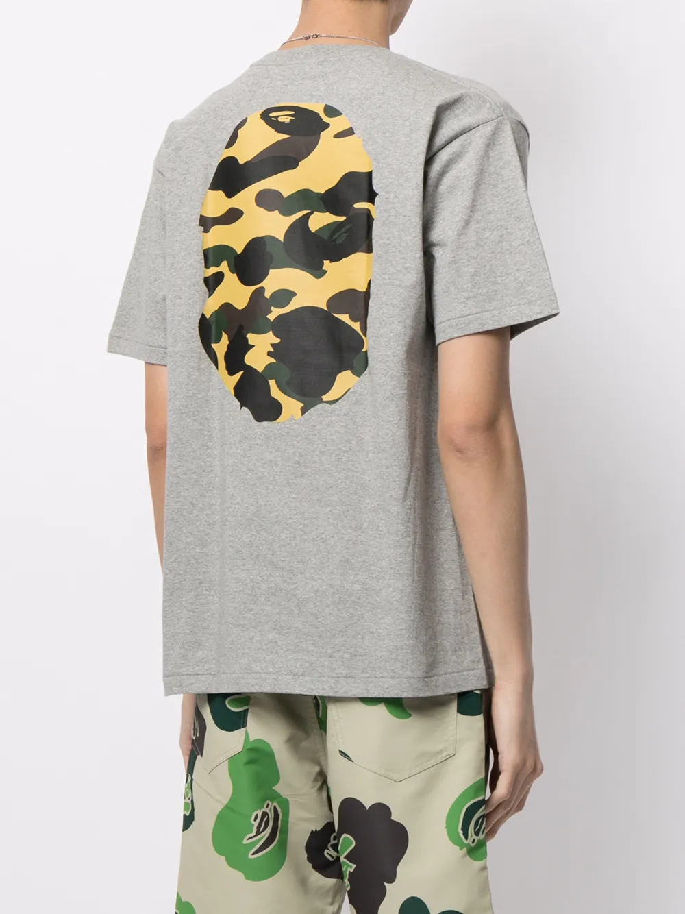 фото A bathing ape® футболка с камуфляжным принтом big ape head