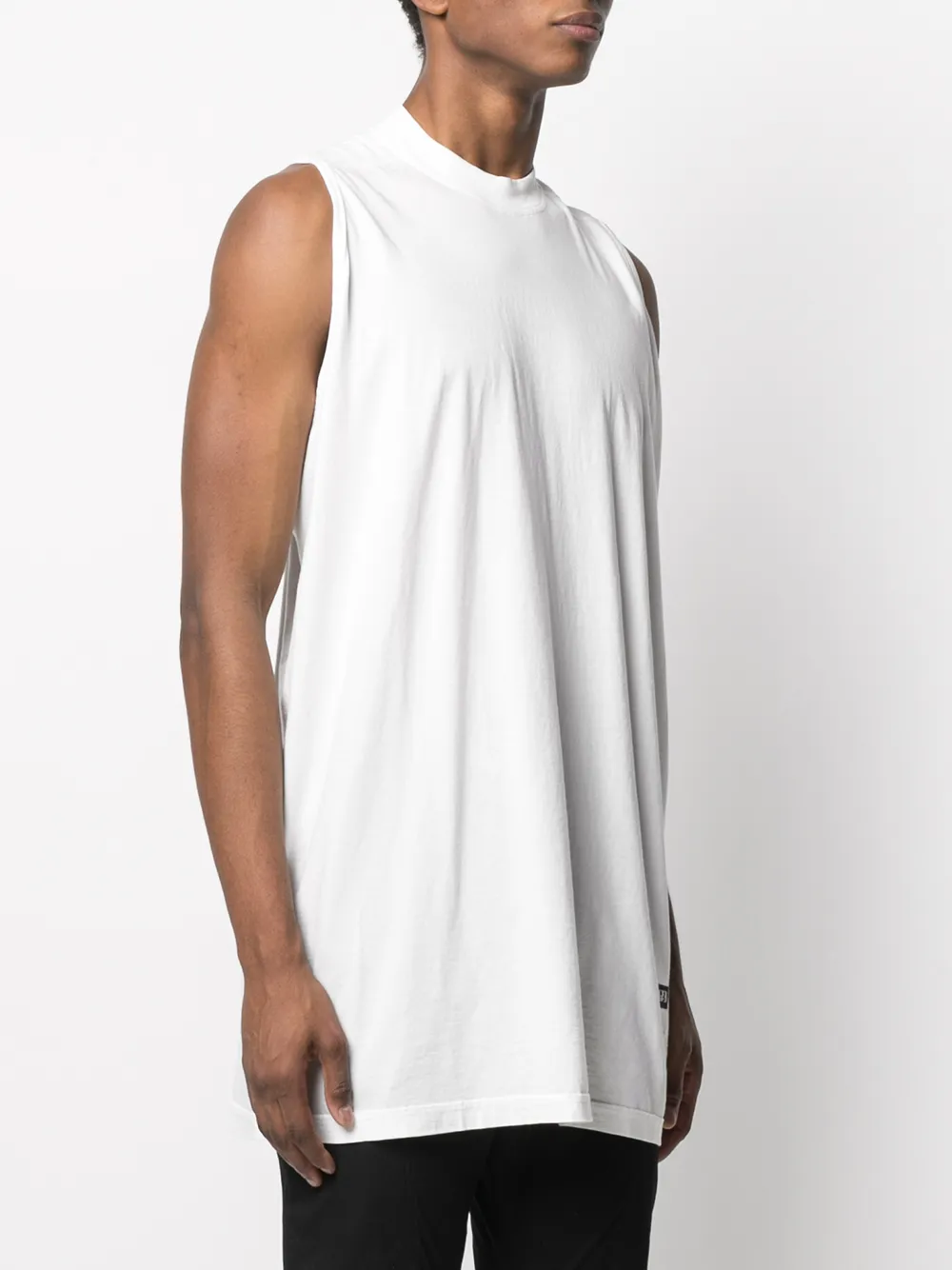 фото Rick owens drkshdw топ без рукавов с нашивкой-логотипом