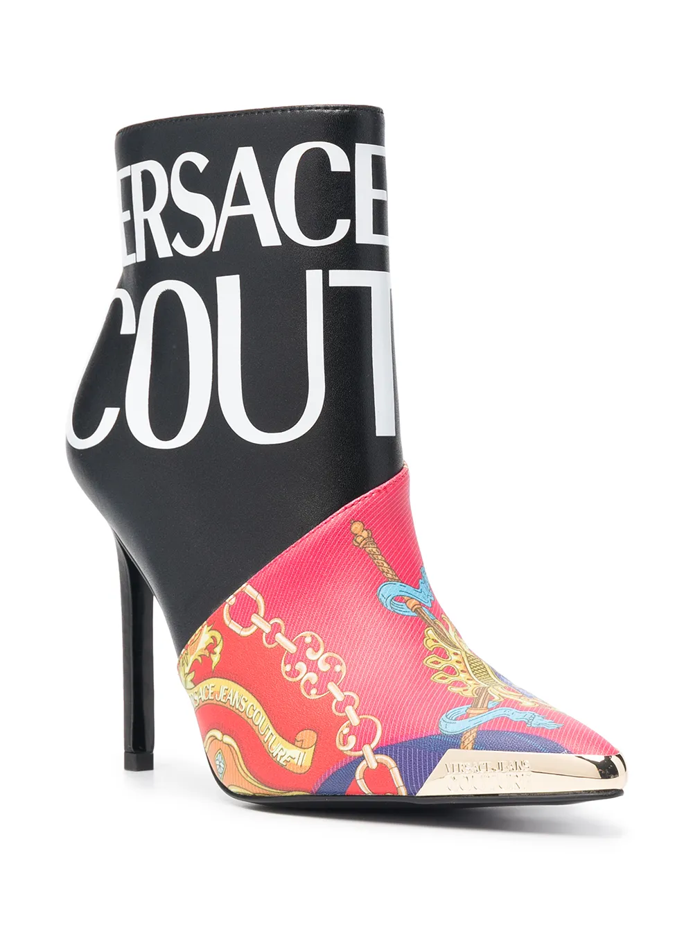 фото Versace jeans couture ботильоны с принтом baroque
