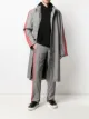 adidas Casaco abotoamento simples com estampa xadrez
