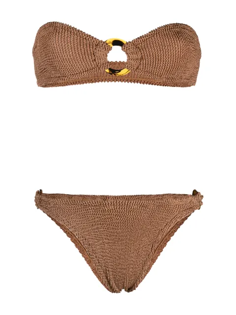 Hunza G Bikini mit Bandeau-Top