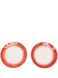 Ann Demeulemeester X Serax x Serax porcelain plate (set of two) - Red