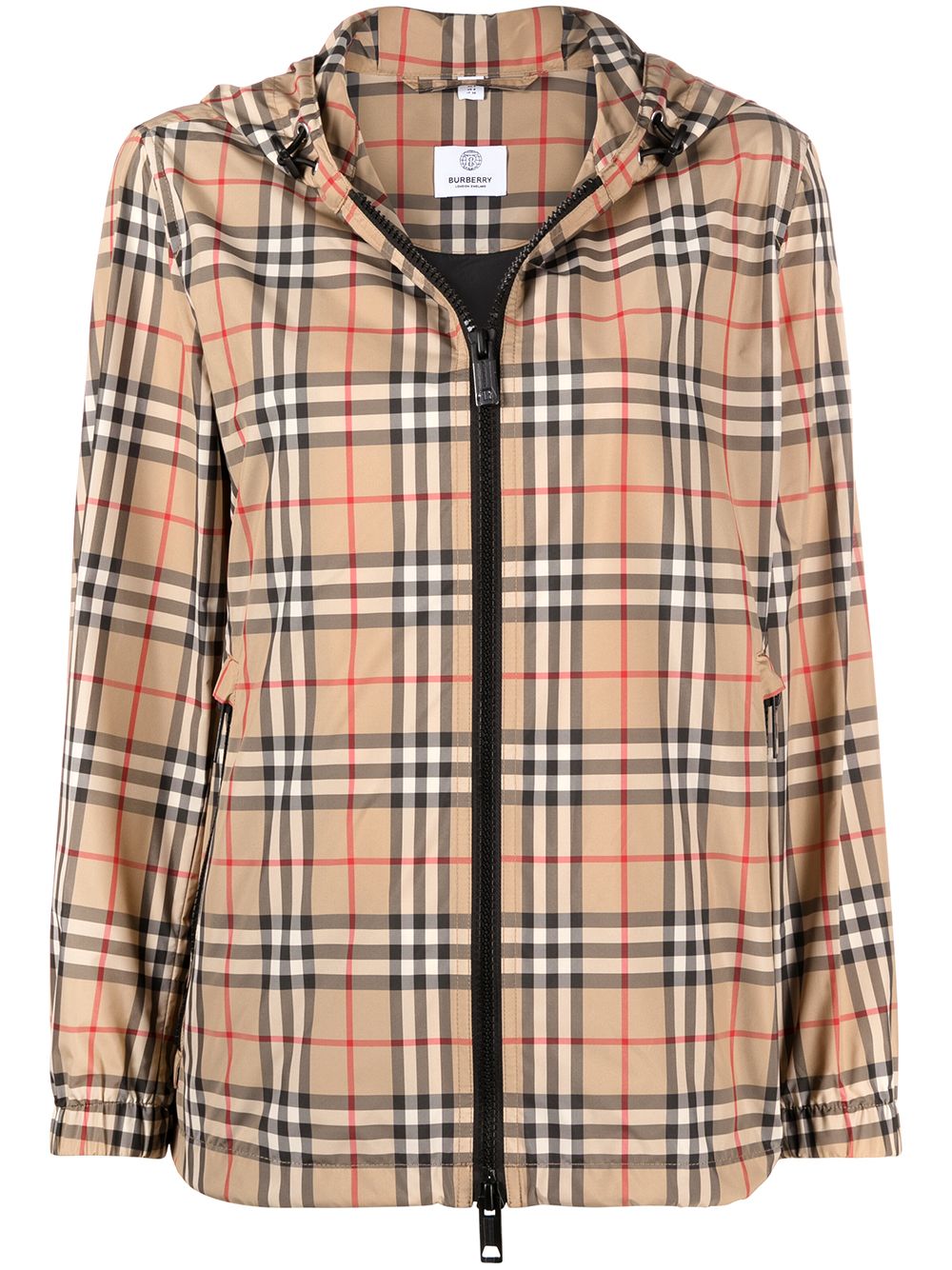 фото Burberry куртка в клетку vintage check с капюшоном