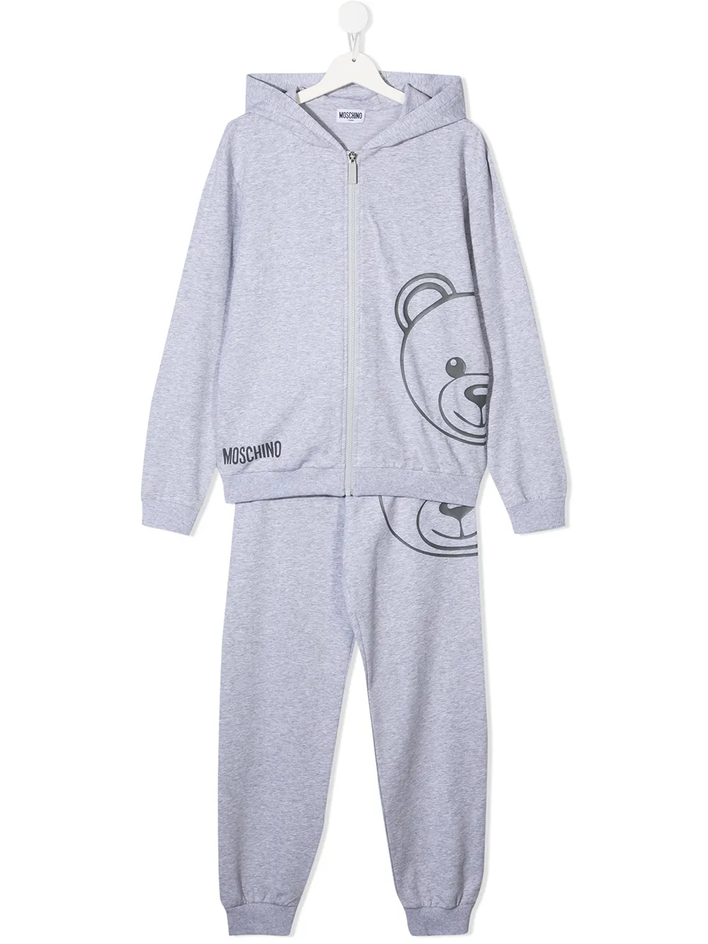 фото Moschino kids спортивный костюм с принтом teddy bear