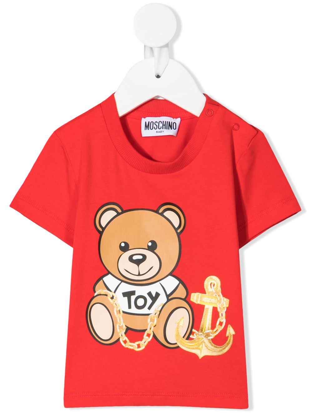 

Moschino Kids playera con motivo Teddy Bear - Rojo