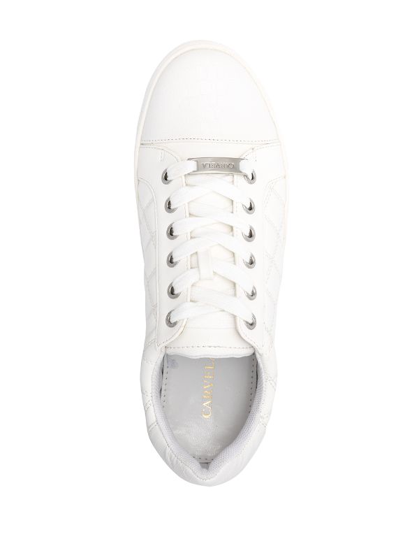 carvela jeo quilted flatform trainers