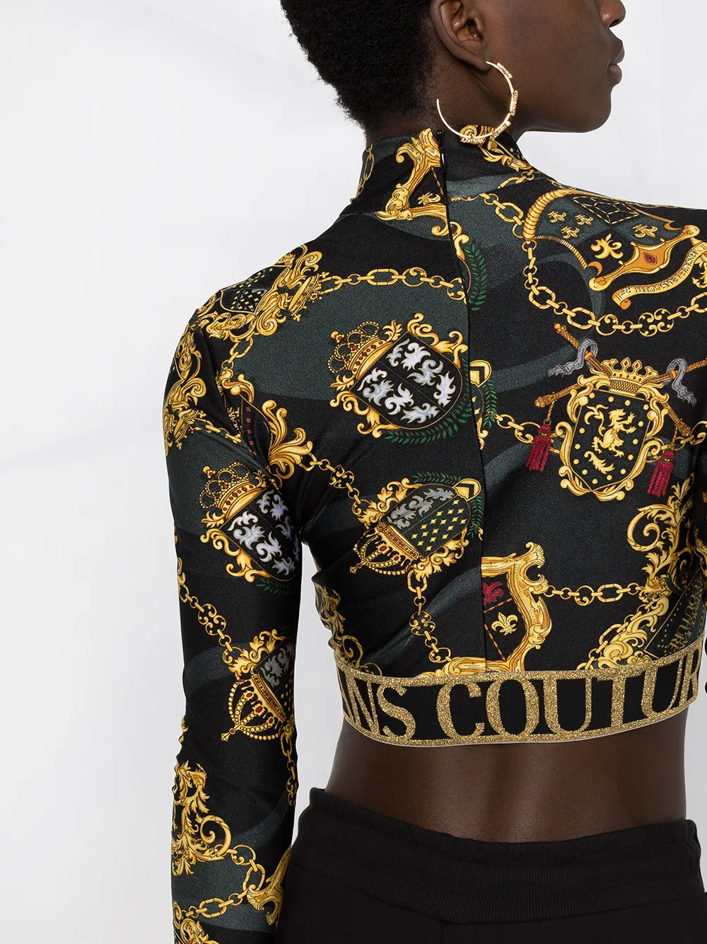 фото Versace jeans couture топ с принтом baroque