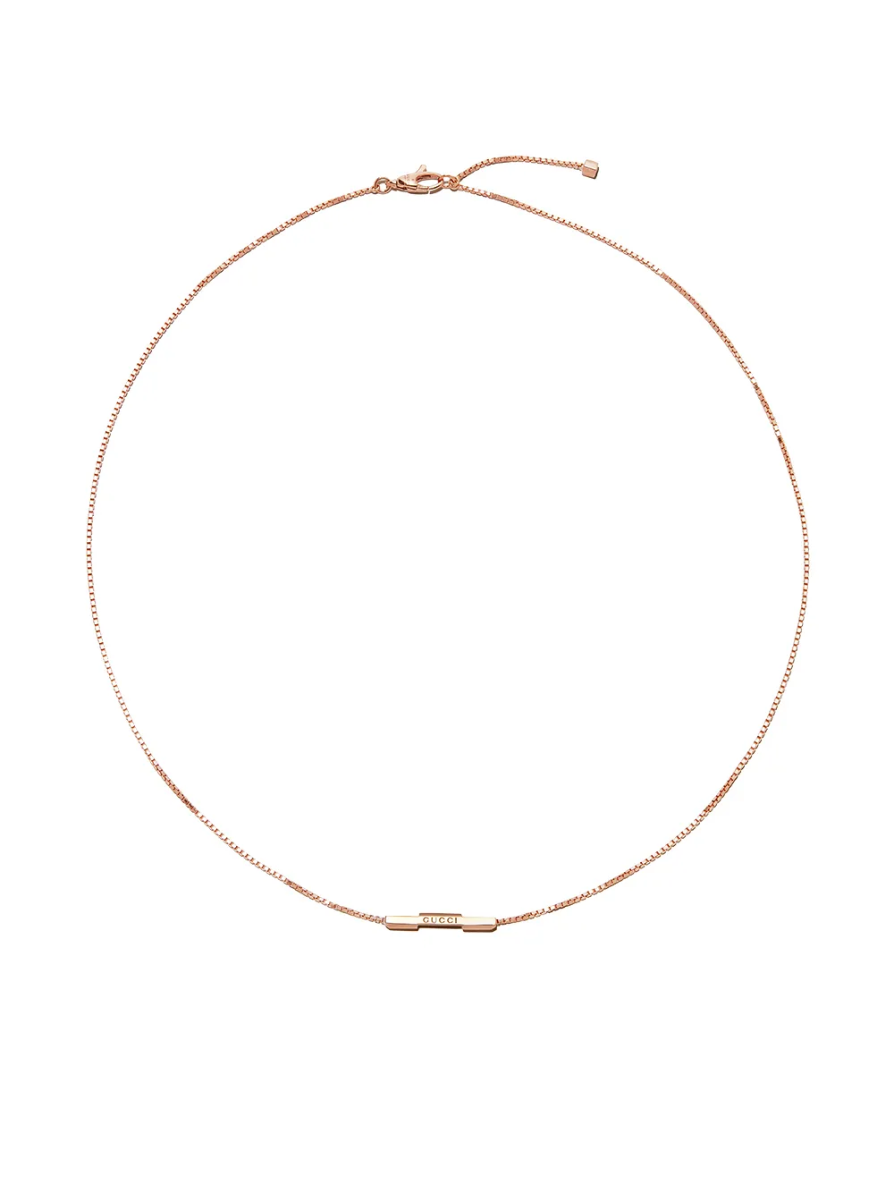 

Gucci collar Link to Love en oro rosa de 18kt - Rosado