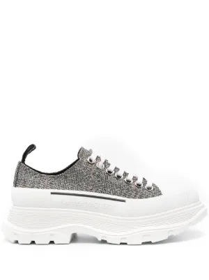 alexander mcqueen black womens trainers