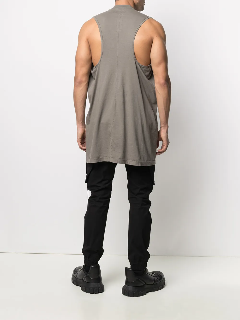 фото Rick owens drkshdw длинный топ без рукавов